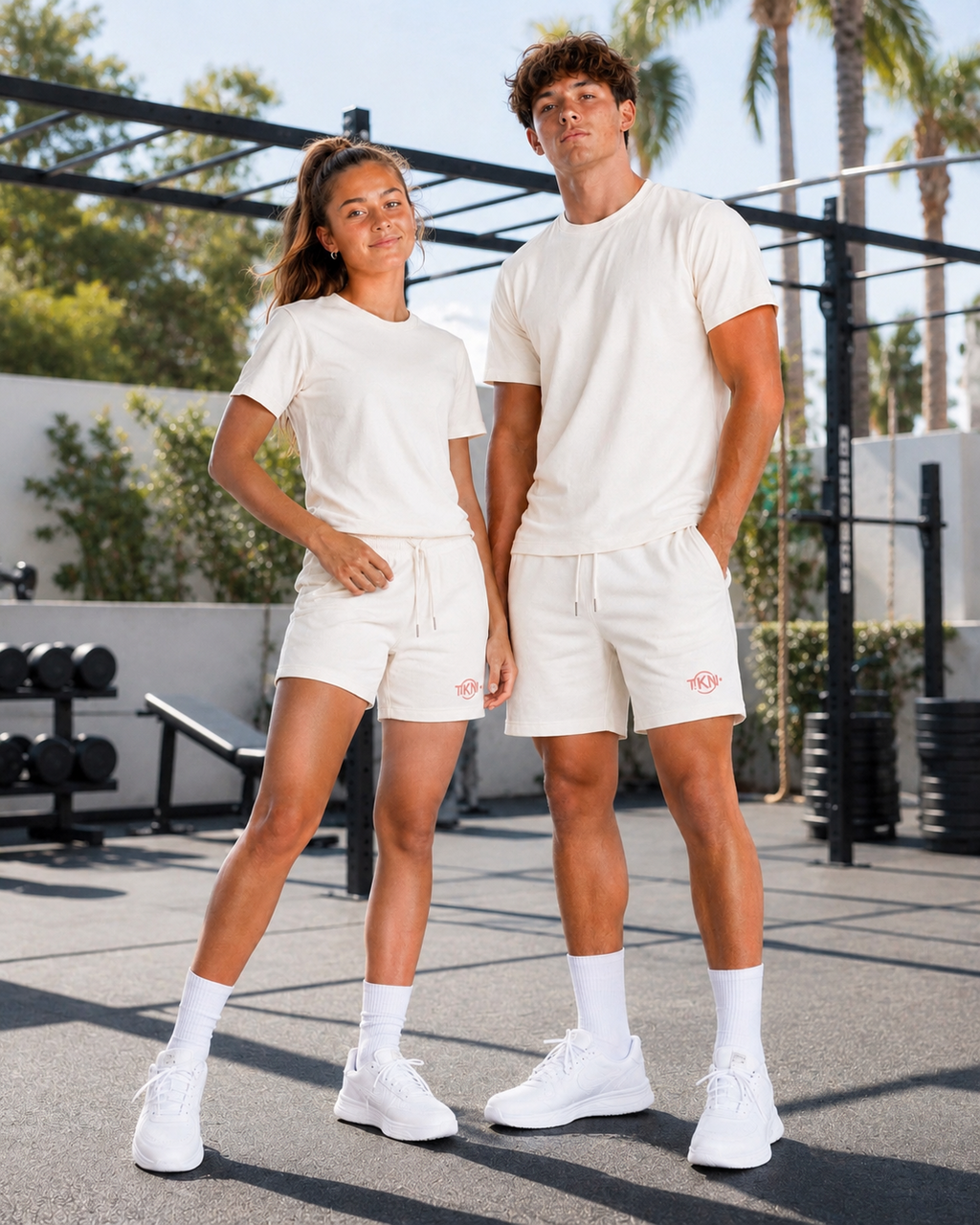 TKN Raw Shorts lifestyle model photo, front view